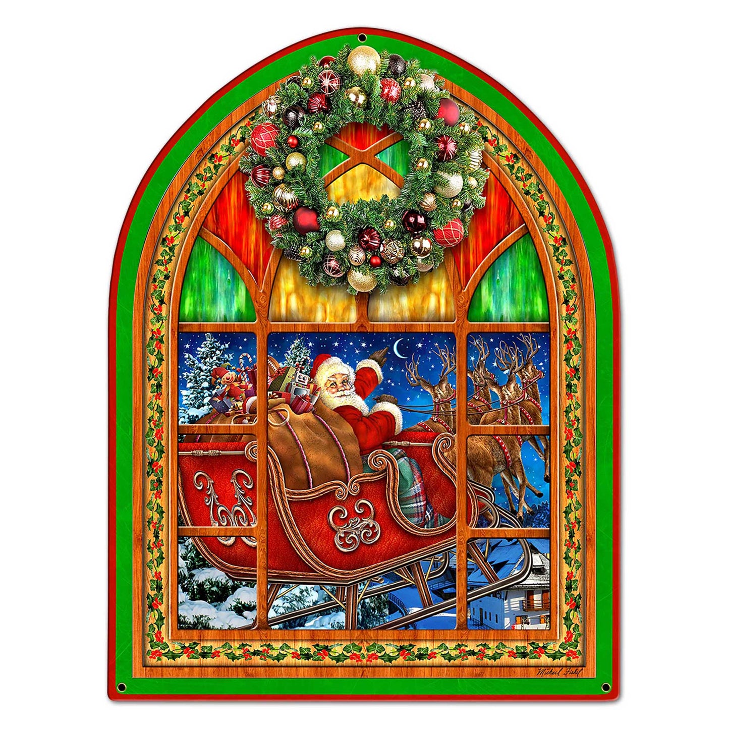 Santa Claus Window 18 x 24