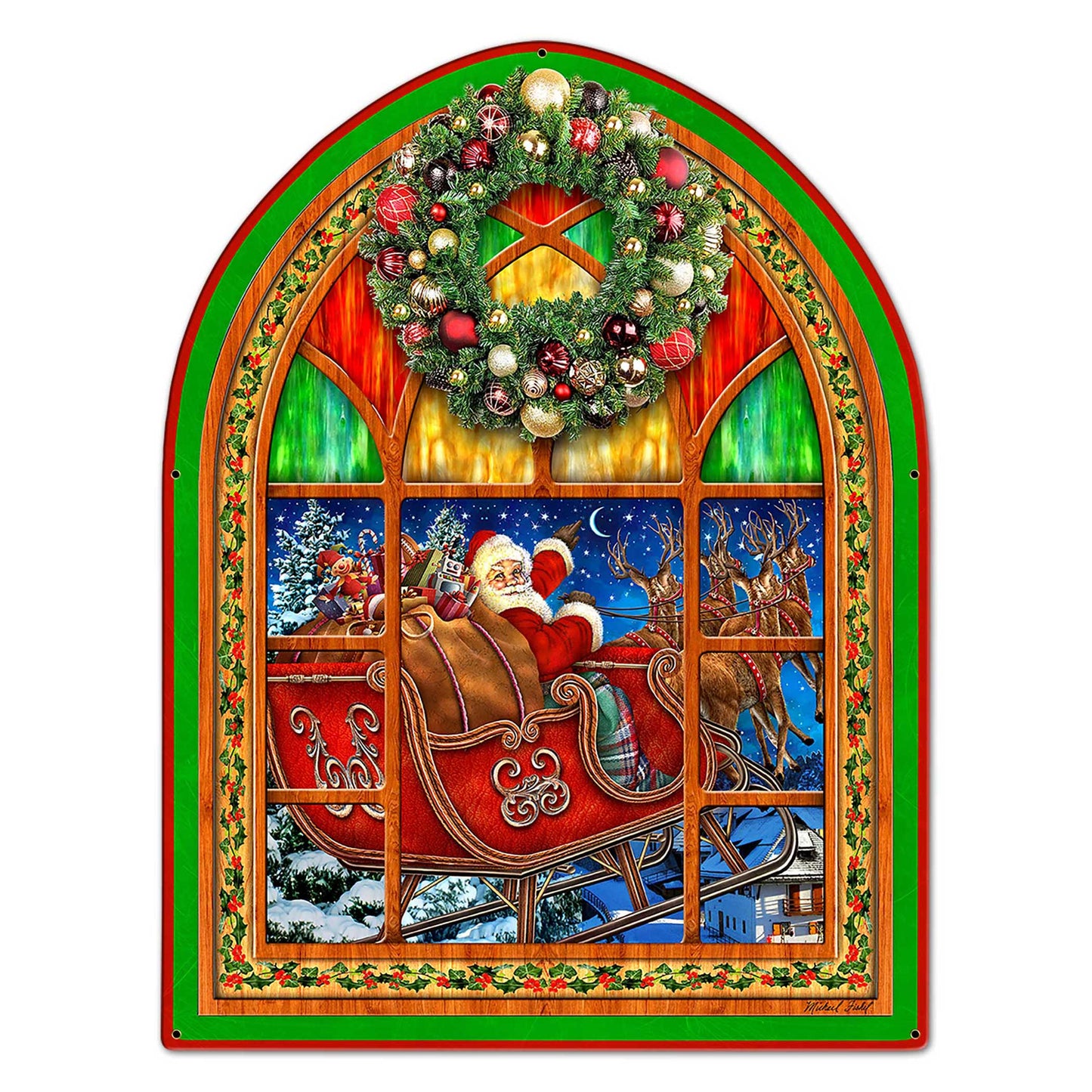 Santa Claus Window 27 x 35