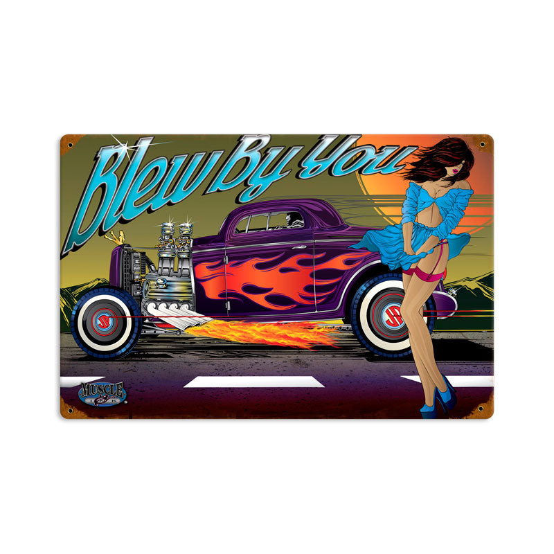 Rat Rod Blew By You 18 x 12