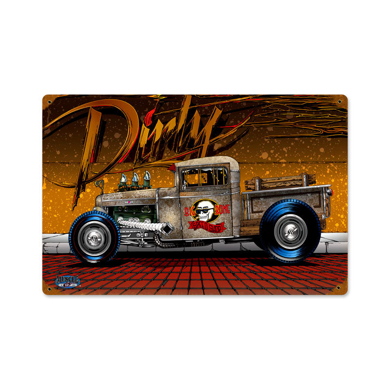 Dirty Rat Rod 18 x 12