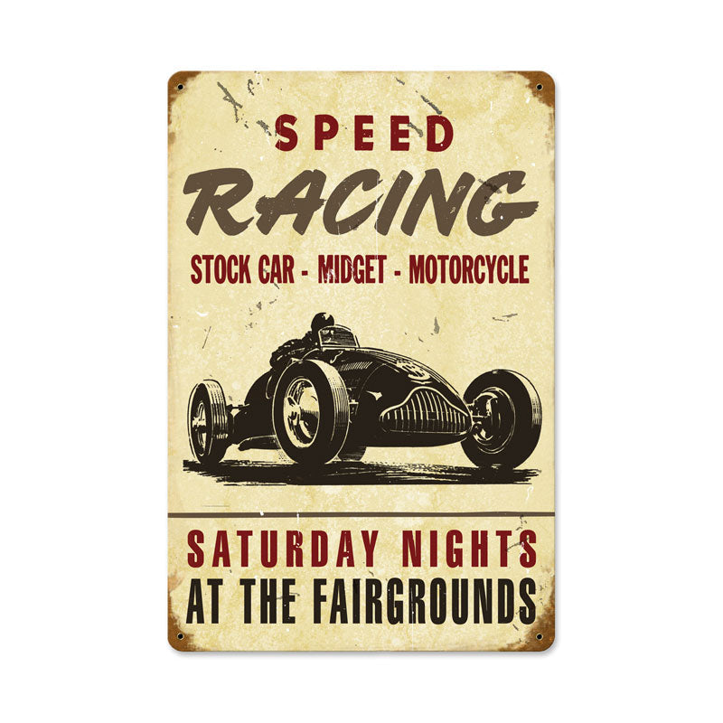 Speed Racing 12 x 18