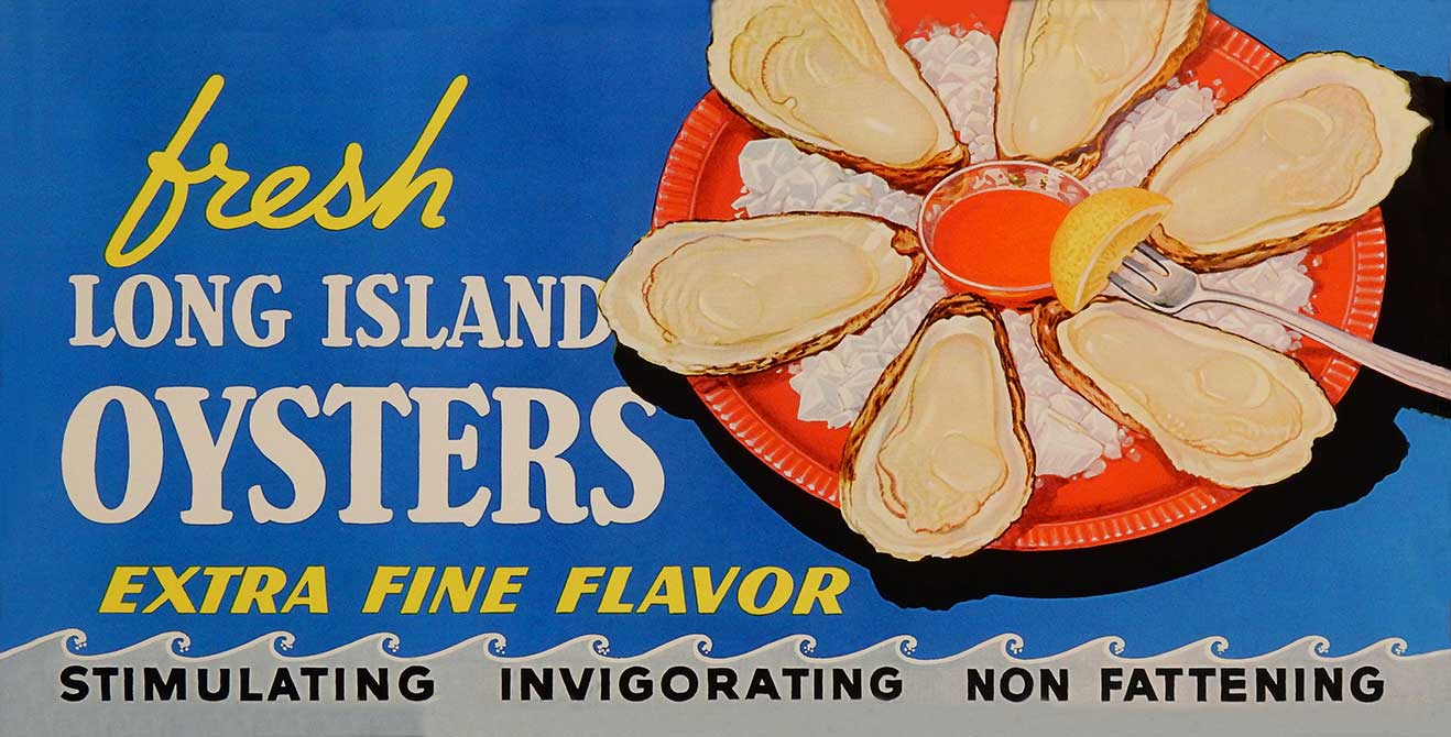 Long Island Oysters 18 X 9