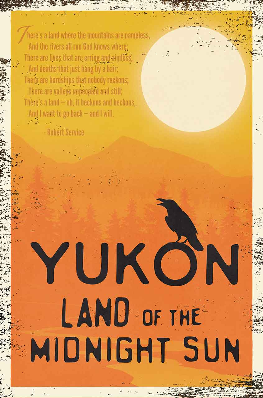 Yukon Land Midnight Sun 12 X 18