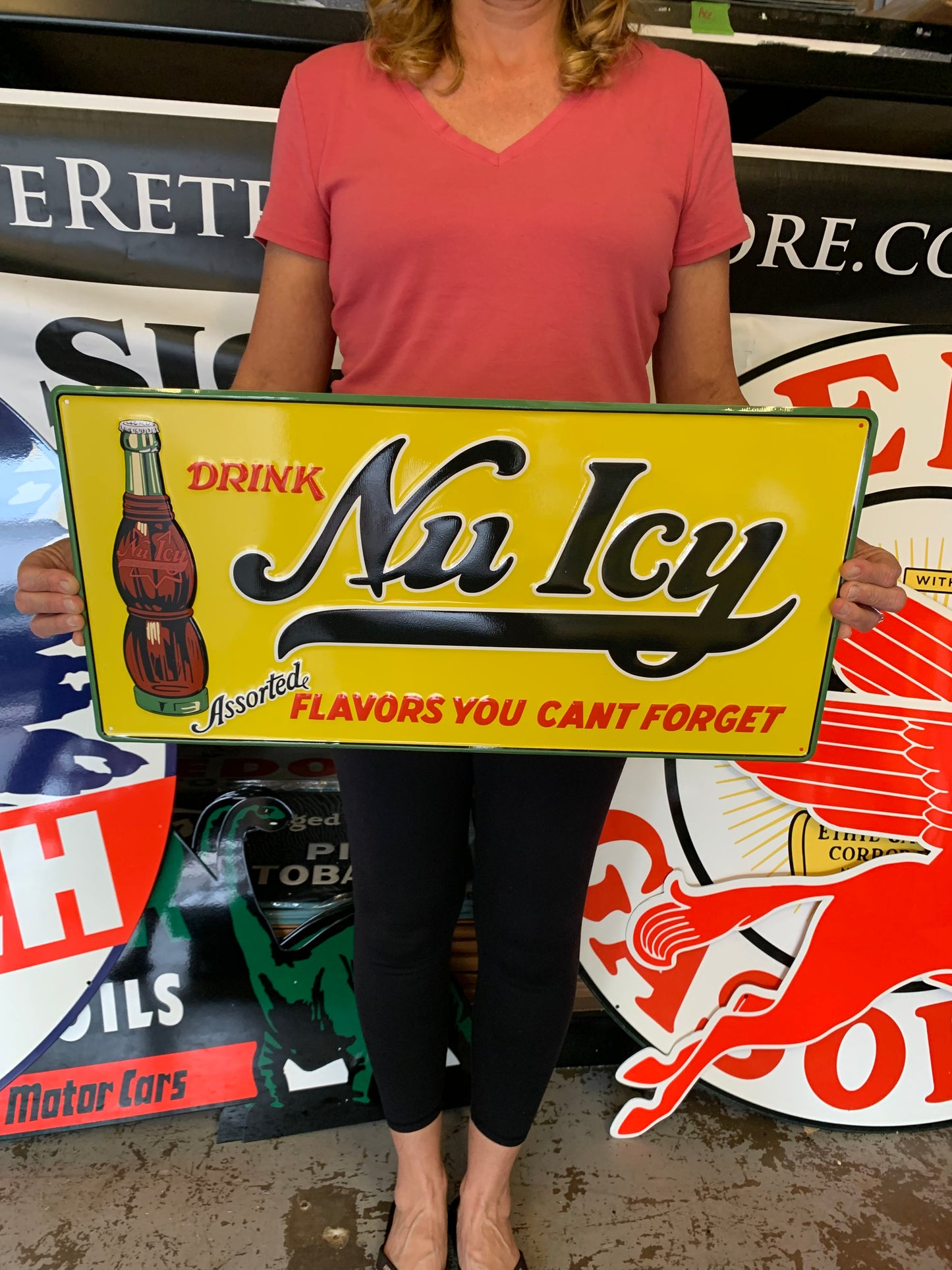 Nu Icy Vintage Style Metal Sign