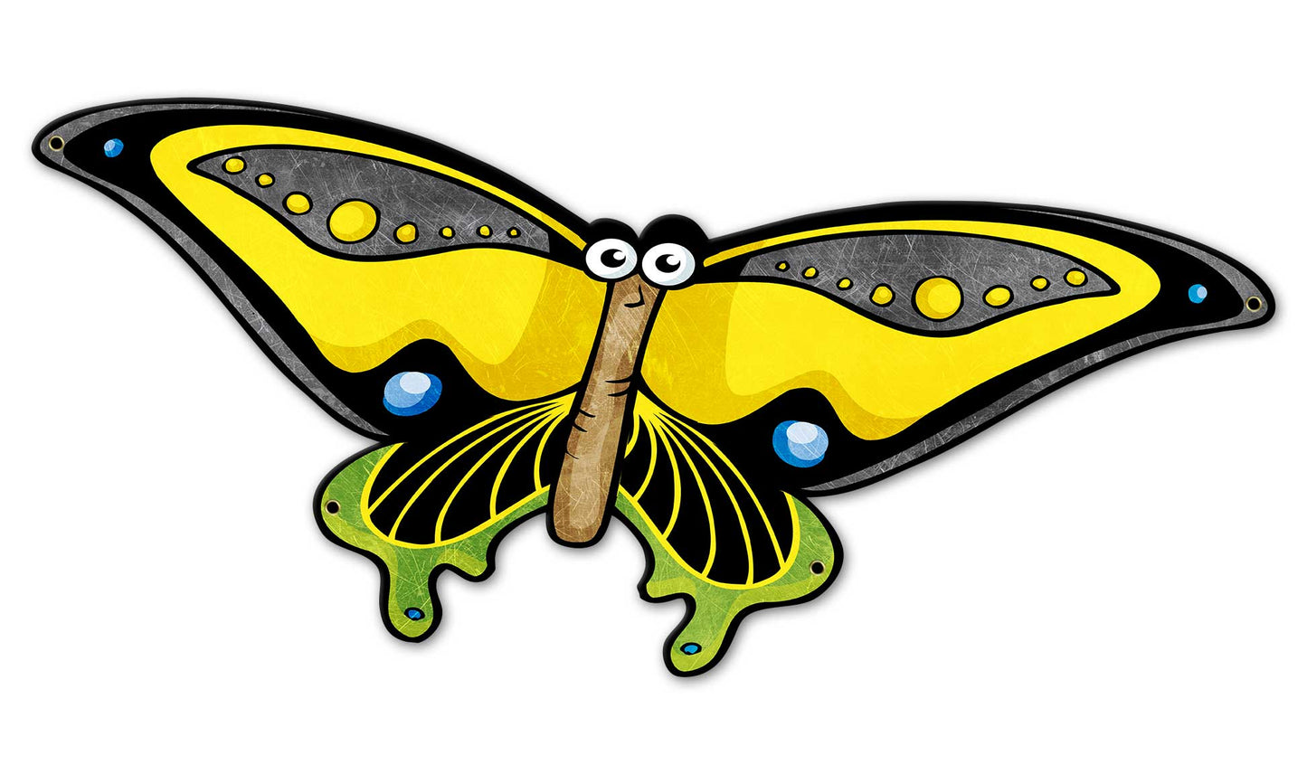 Yellow Butterfly 26 x 12
