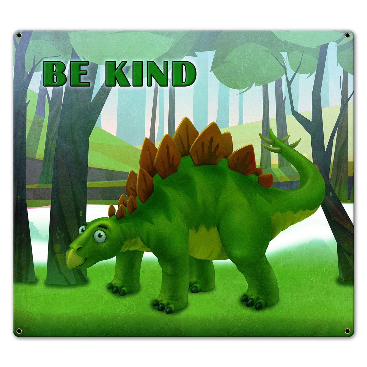 Be Kind Dinosaur 20 x 18