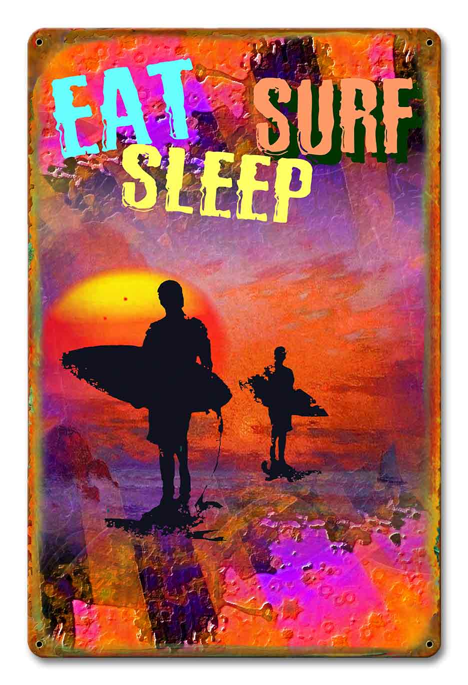 Eat Surf Sleep 12 x 18