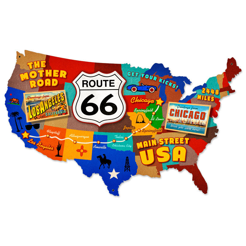 Route 66 Usa 25 x 16