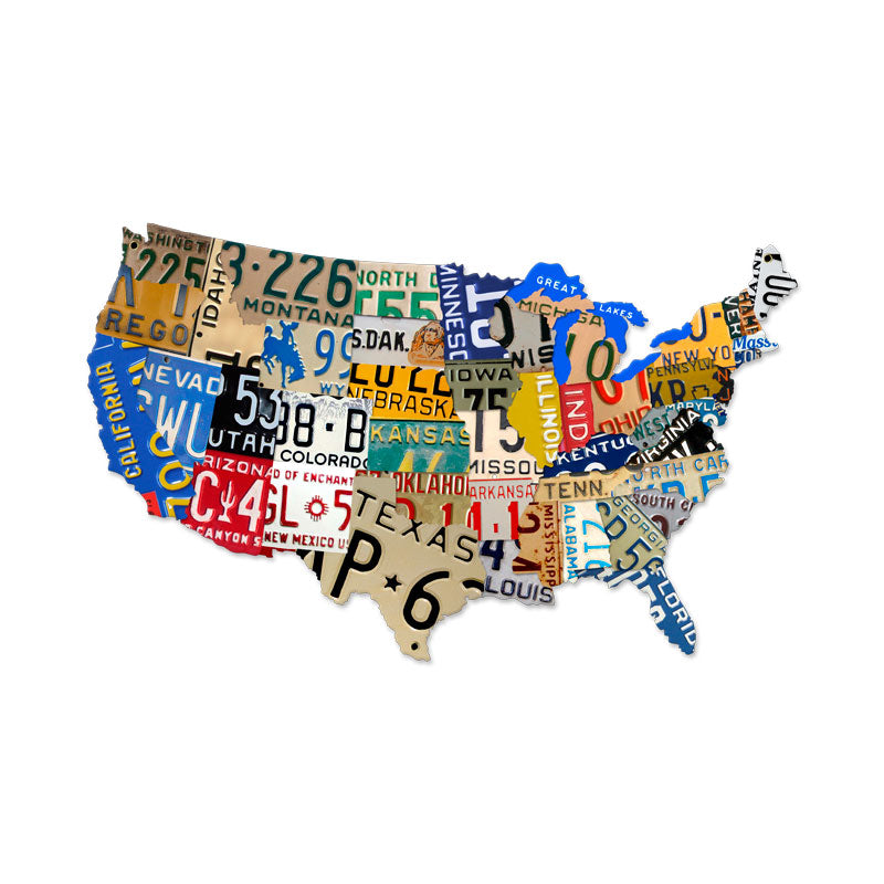 License Plate Usa 35 x 21