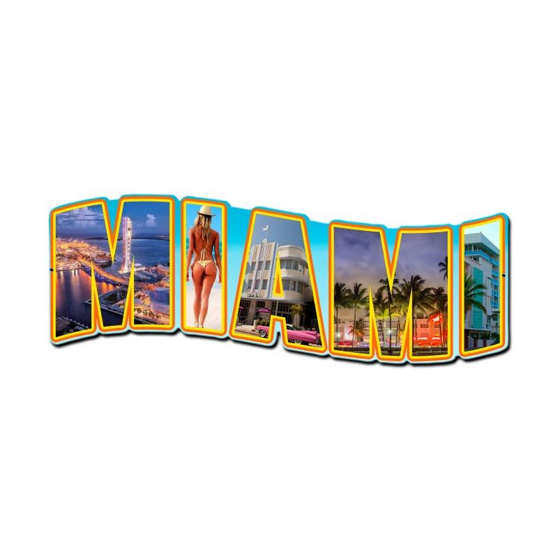 Miami Landmarks 24 x 10