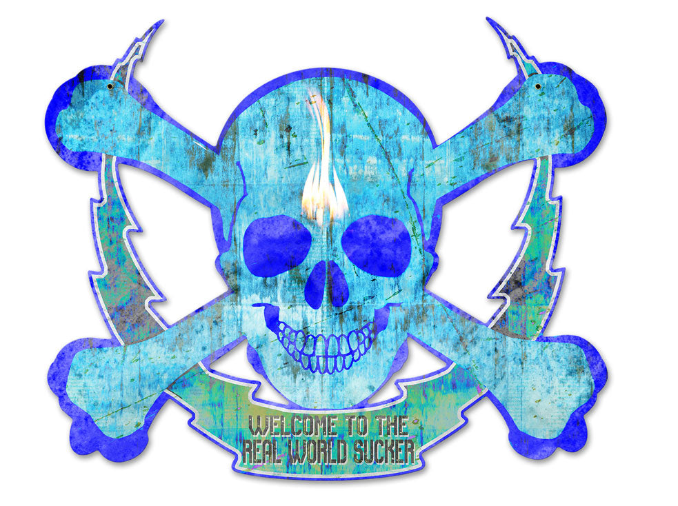 Skull Bolt Welcome To The Real World 19 x 16