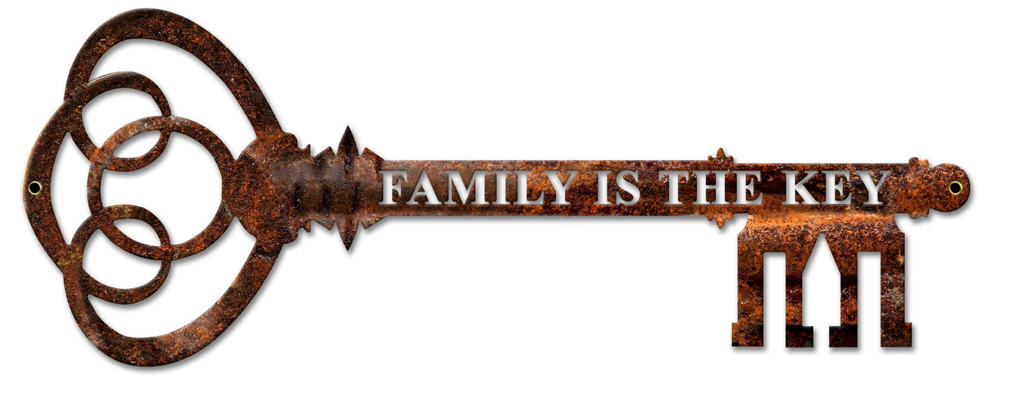 Family Is The Key 30 x 11