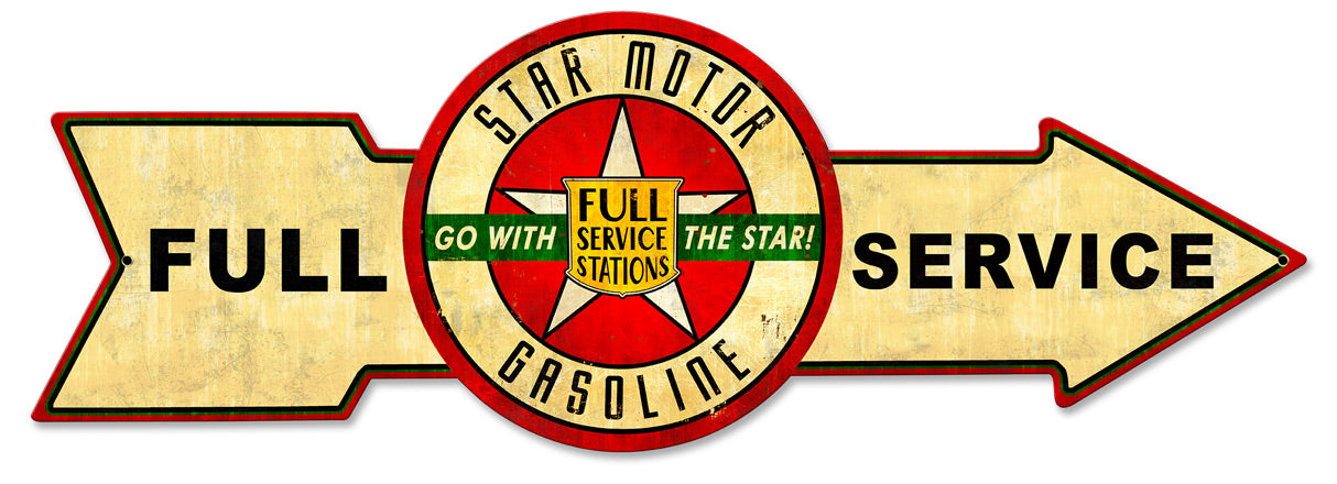 Full Service Star Motor Gasoline 32 x 11