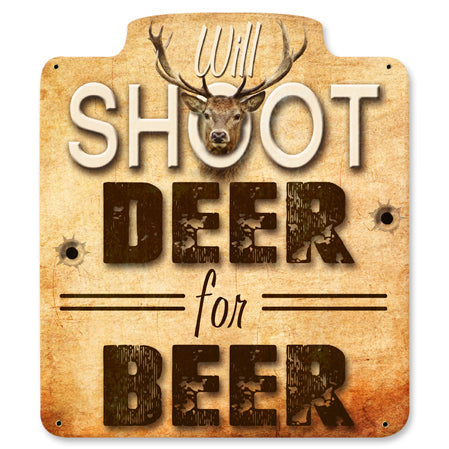 Will Shoot For Beer 12 x 12