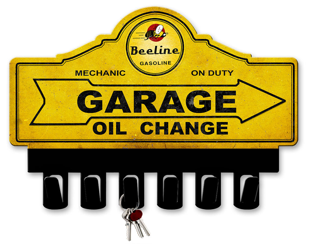 Beeline Gasoline Key Hanger 14 x 10
