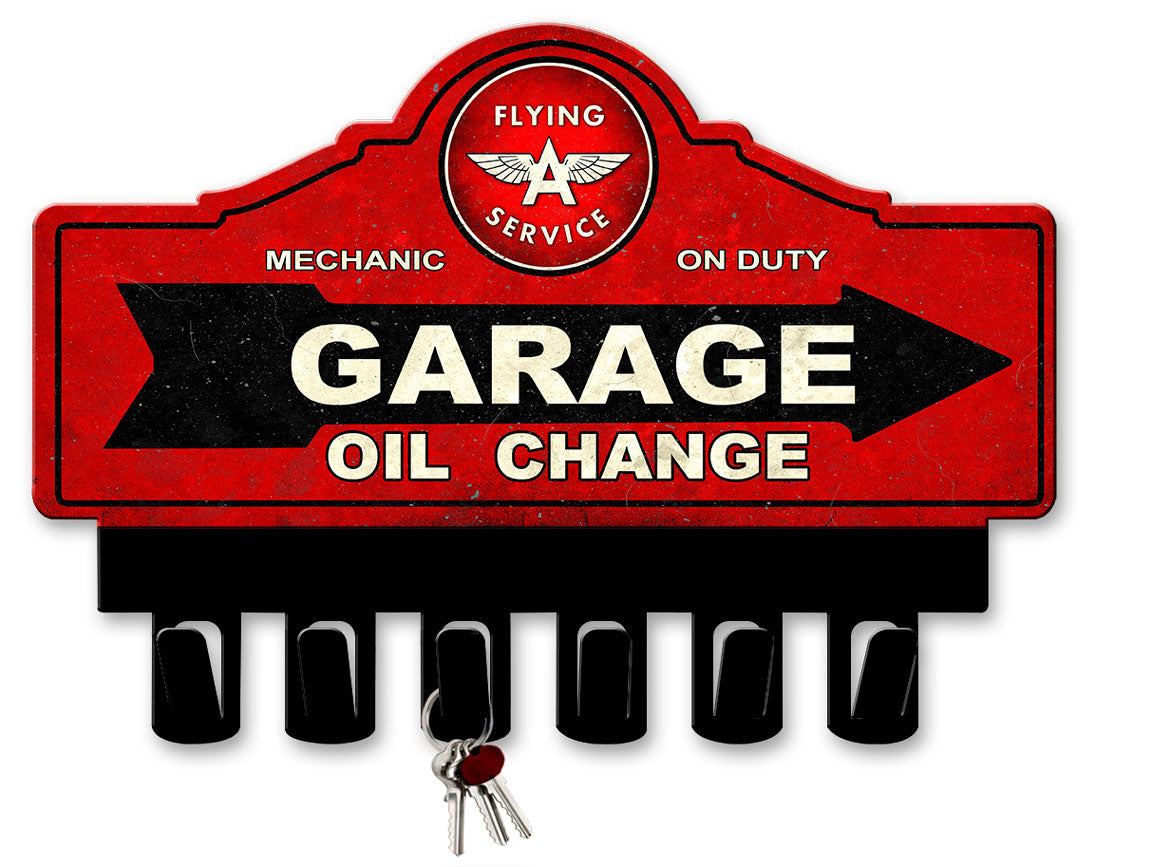 Flying A Gasoline Key Hanger 14 x 10