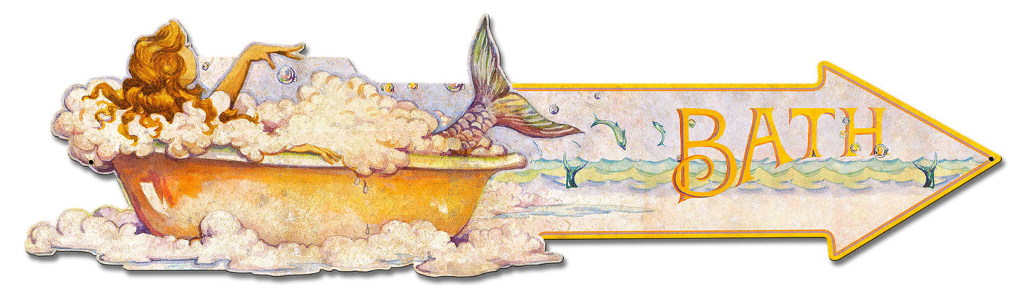 Mermaid Bath Arrow 28 x 7