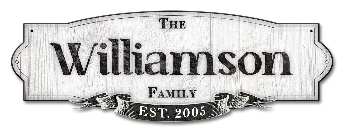 Family Name Personalized 22 x 8