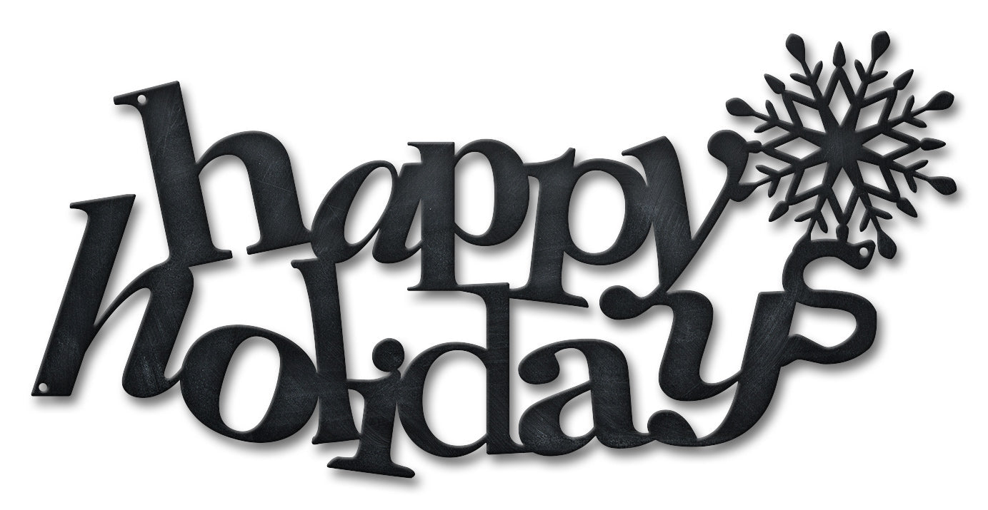 Happy Holidays 18 x 9