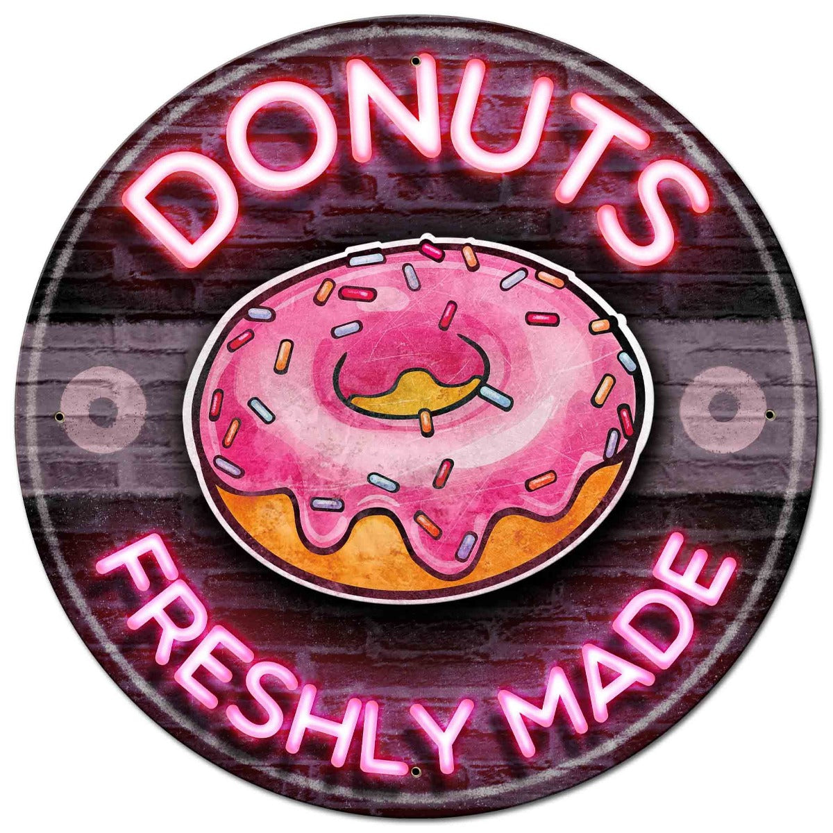 Donuts Made Fresh 3-D 28 x 28