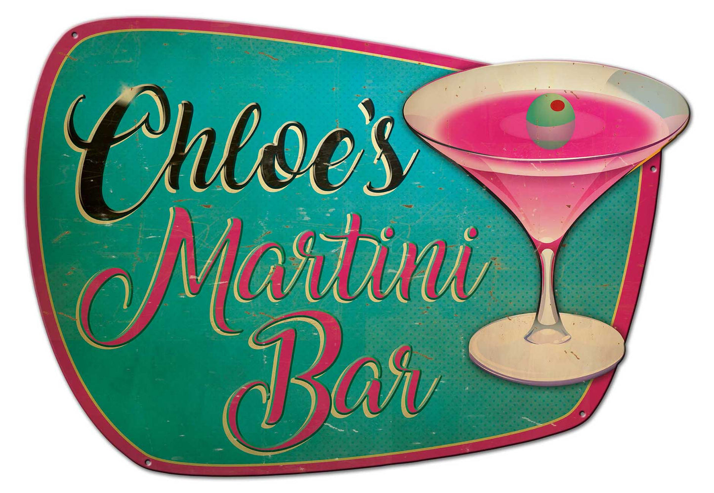 Martini Bar Personalized 27 x 19