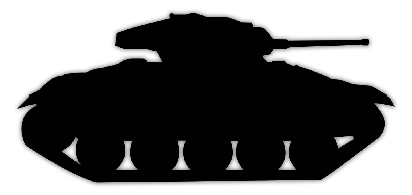 M24 Chaffee Tank Silhouette 35 X 16