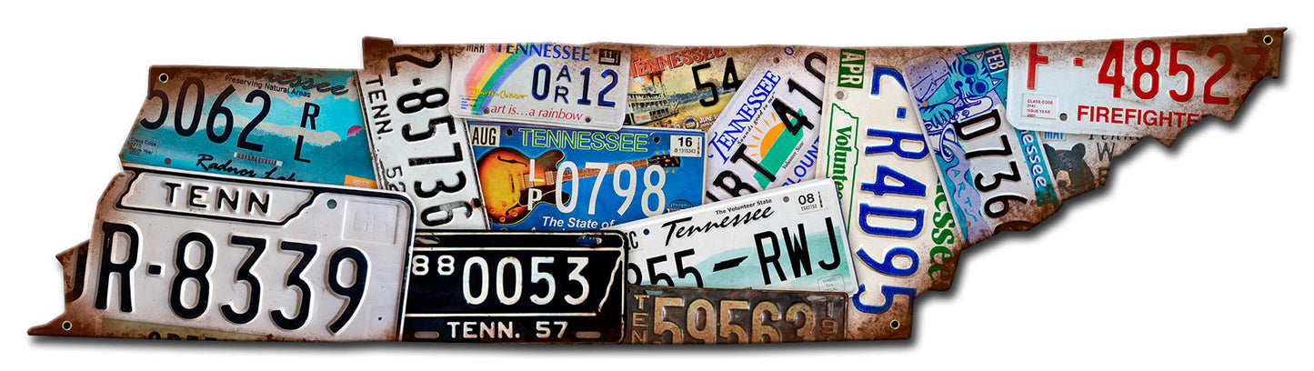 Tennessee License Plates 28 x 7
