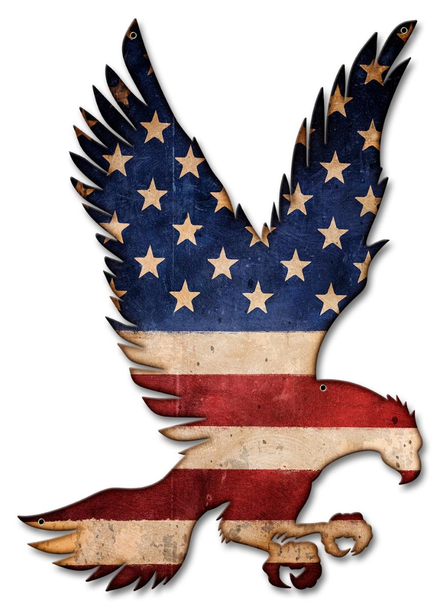 Flag Flying Eagle 13 x 18