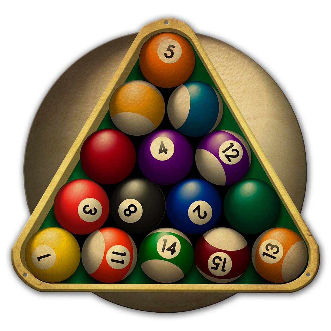Billiard Balls 15 x 15