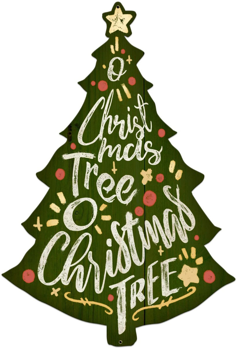 O' Christmas Tree Colorful 15 x 22