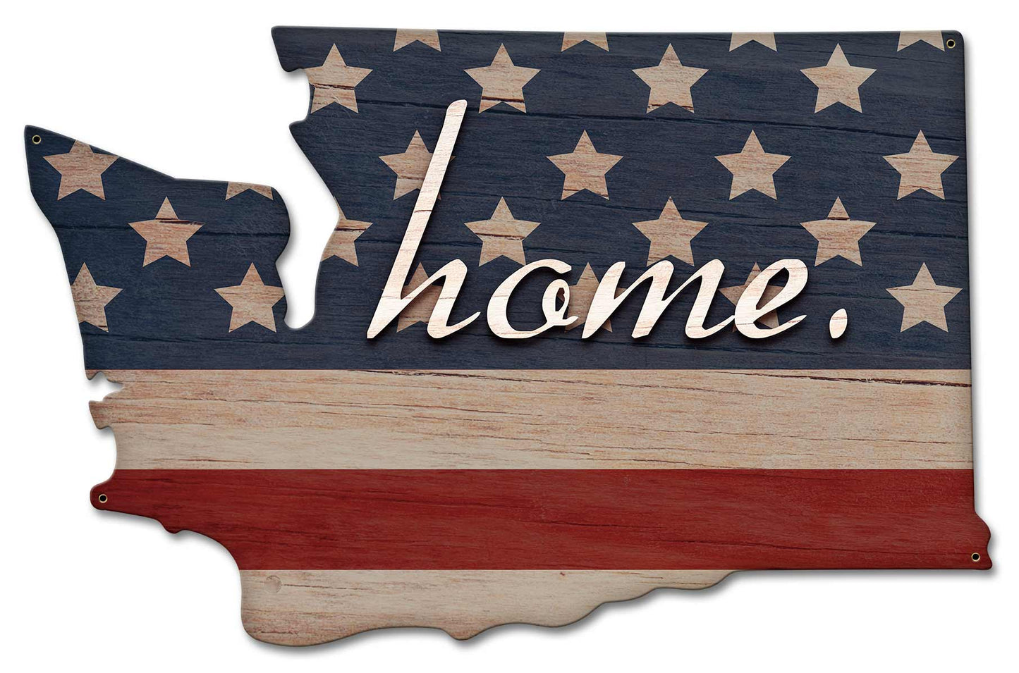 American Flag Home Washington 24 x 16