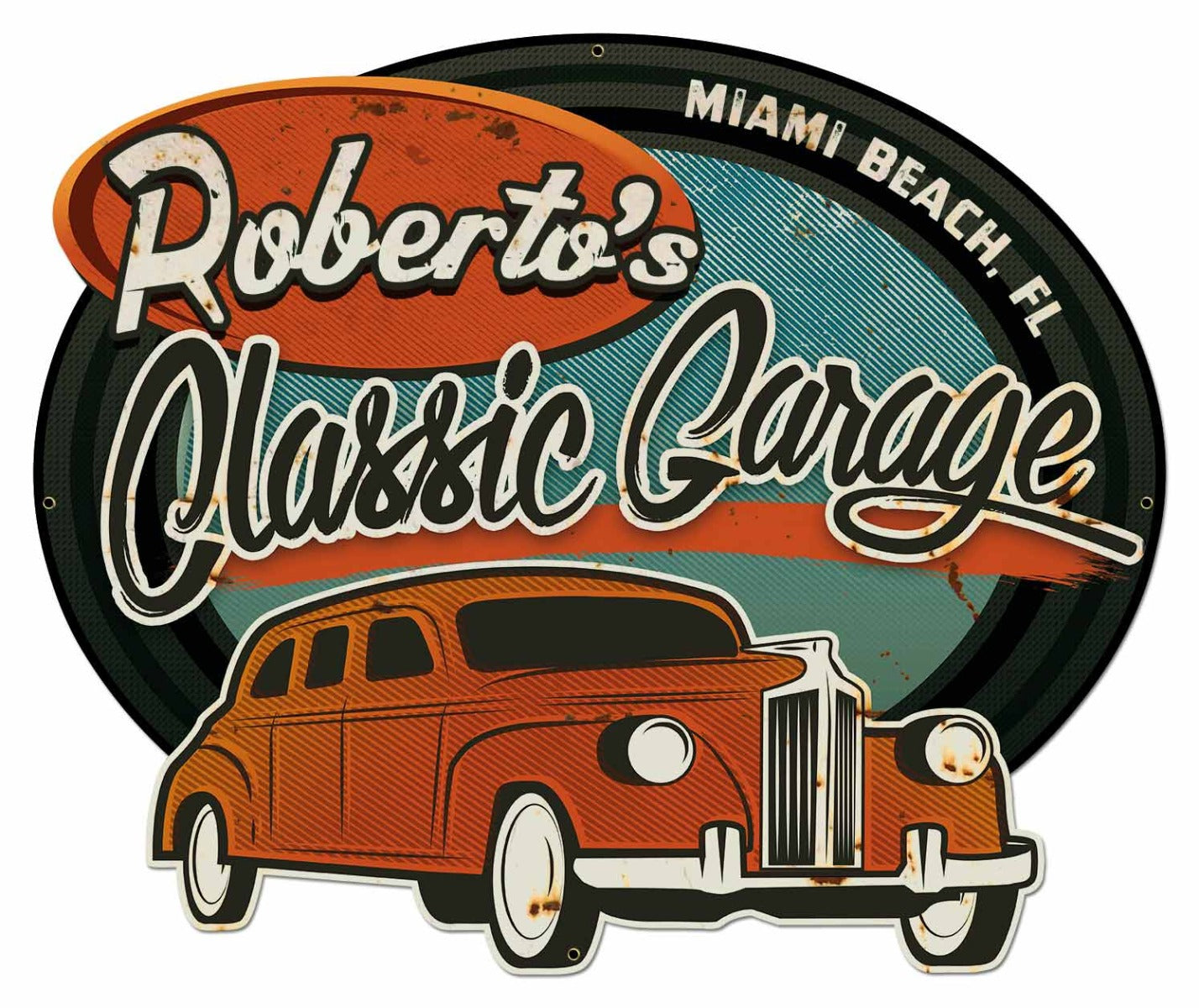 Classic Garage Personalized 20 x 16