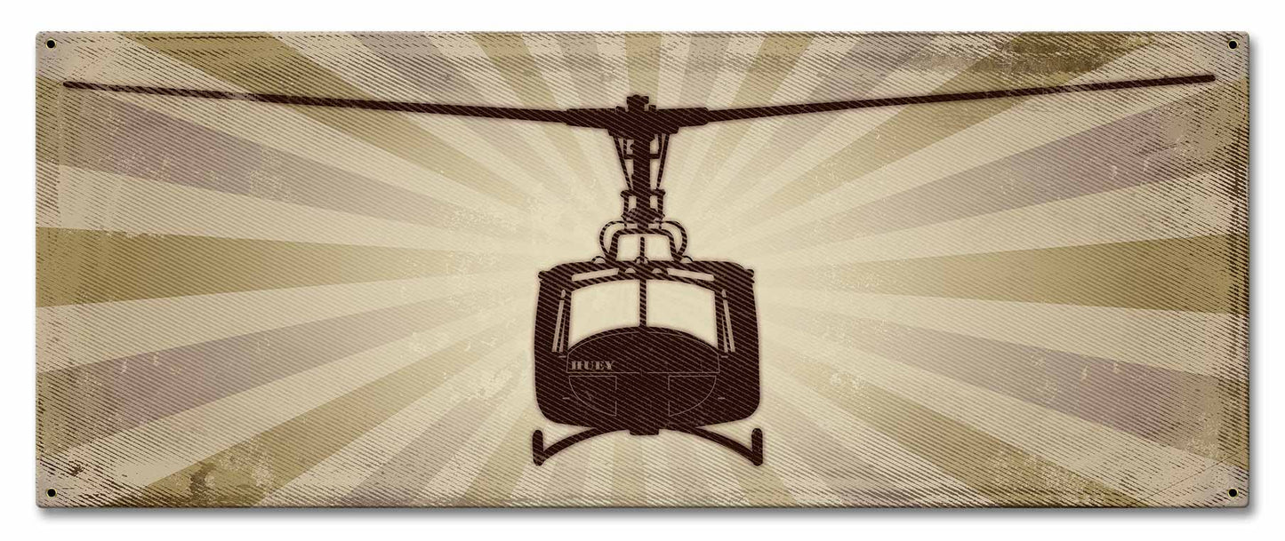 Huey Helicopter 24 x 10