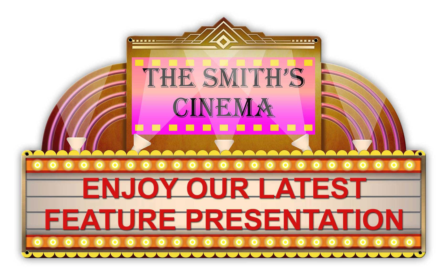 Home Theater Personalized 24 x 14