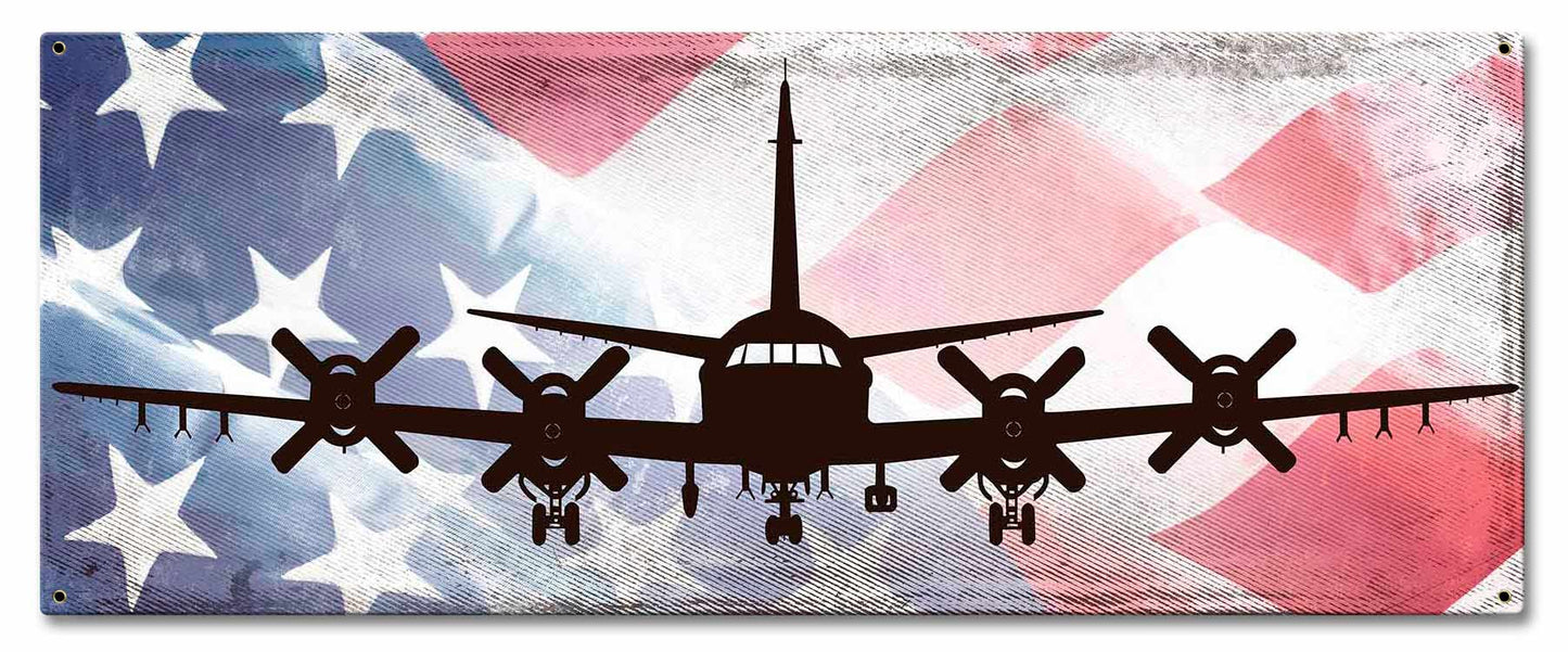 P3 Orion American Flag 24 x 10