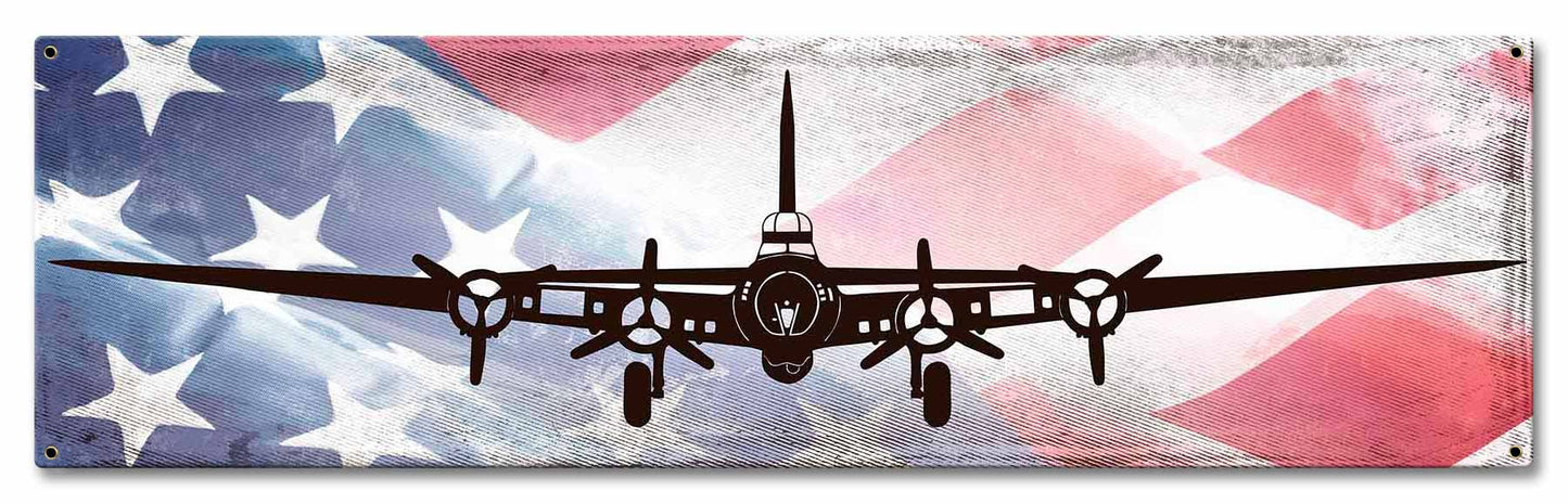 B17 American Flag 24 x 7