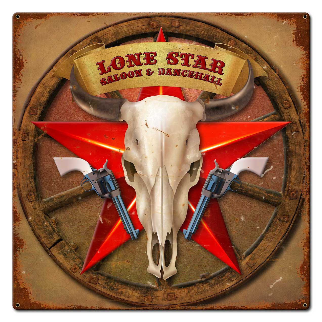 Lone Star Bar 24 x 24