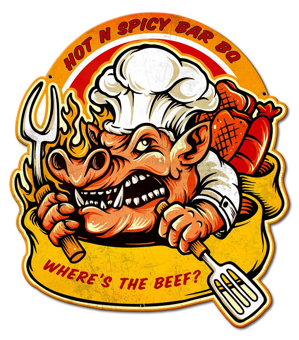 Hot N Spicy Bbq 21 x 24