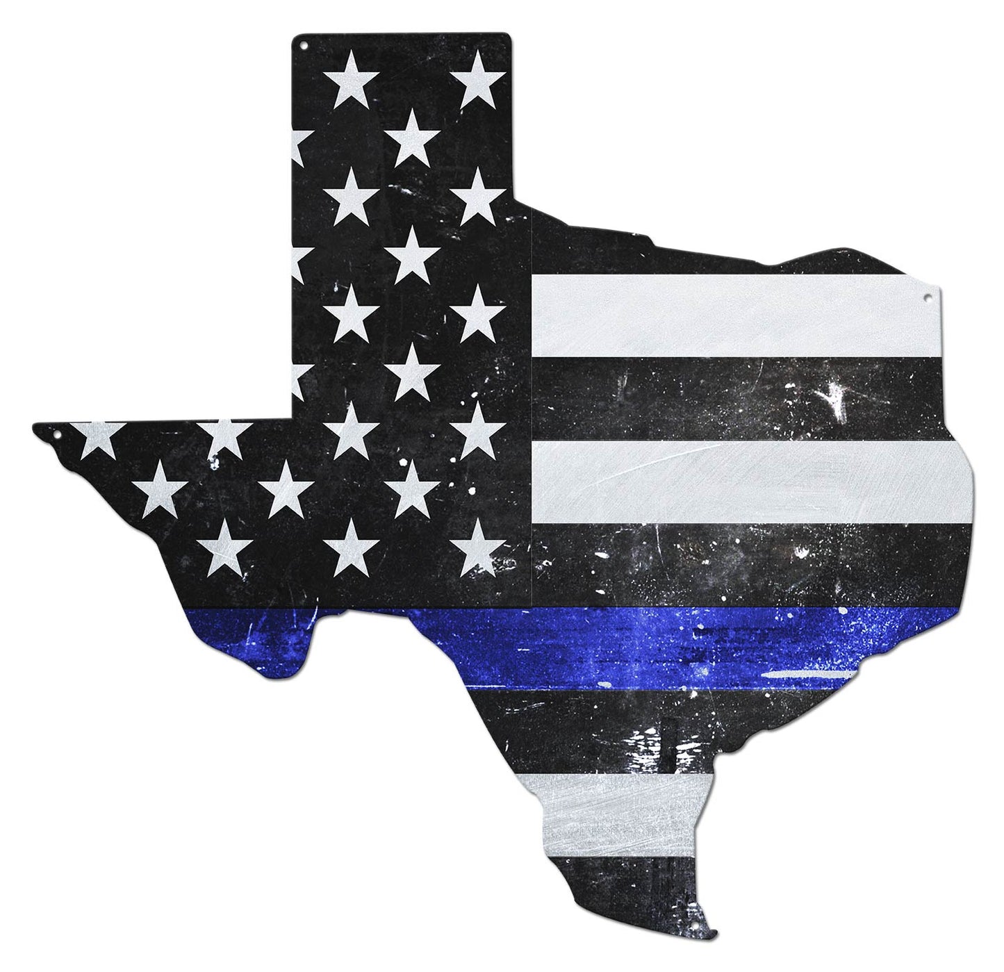 Texas Thin Blue Line American Flag 19 x 19