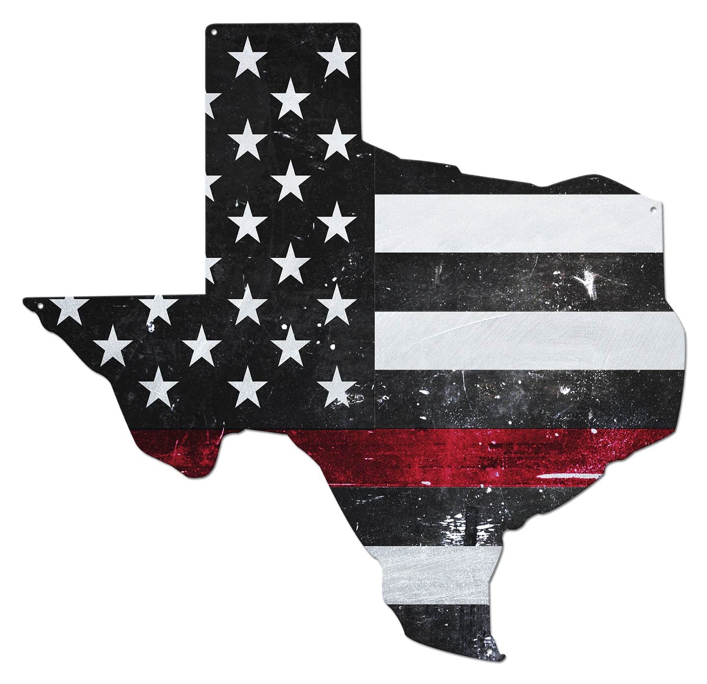 Texas Thin Red Line American Flag 19 x 19