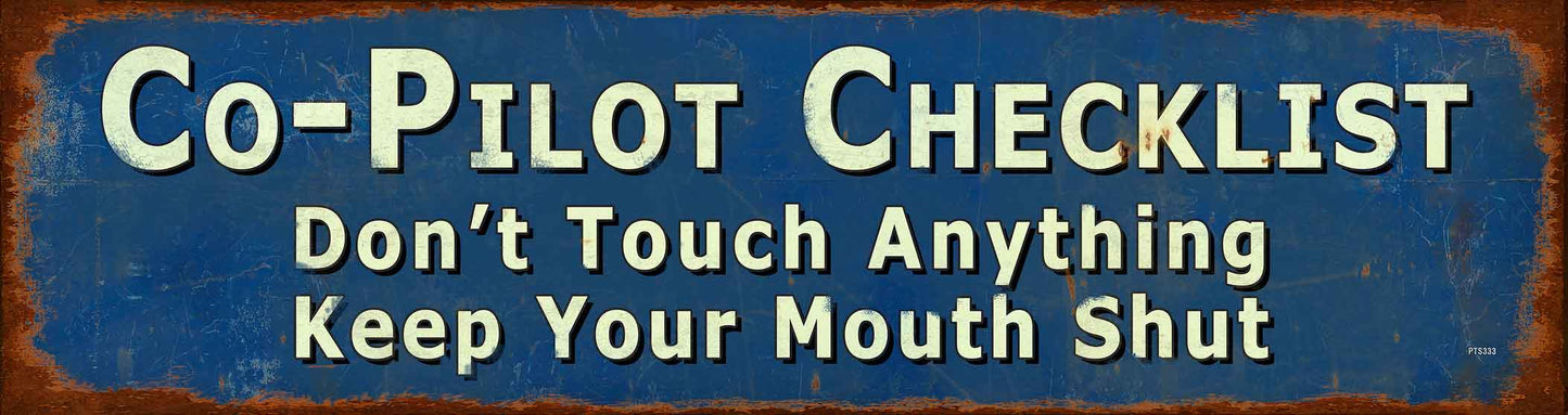 Co Piolt Checklist 58 X 15