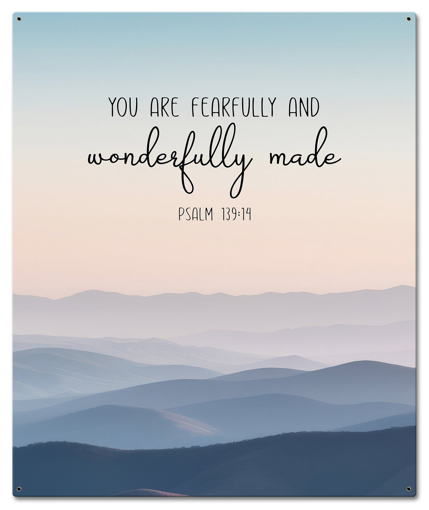 You Are Wonderfully Made Psalm 139 20 x 24