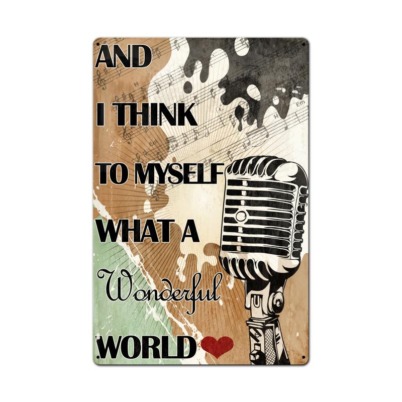 What A Wonderful World Lyrics 16 x 24