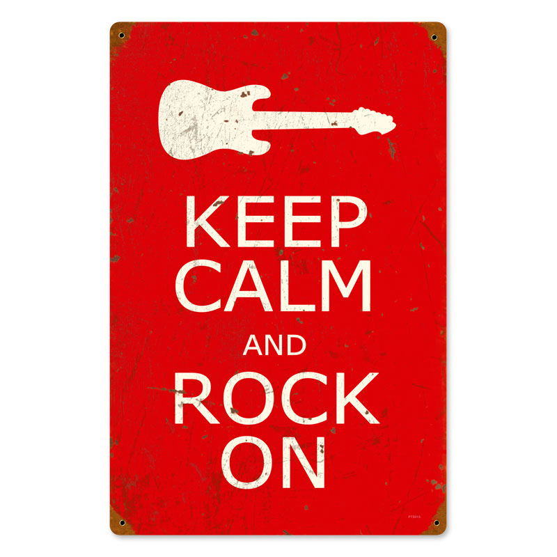 Keep Calm And Rock On 12 x 18