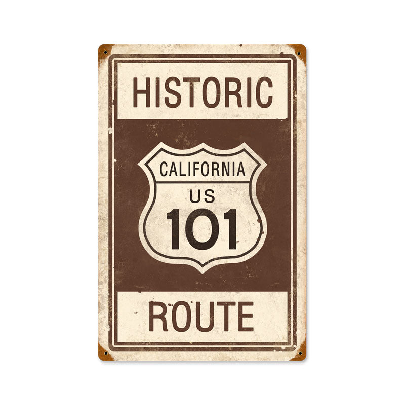 Historic Route 101 12 x 18