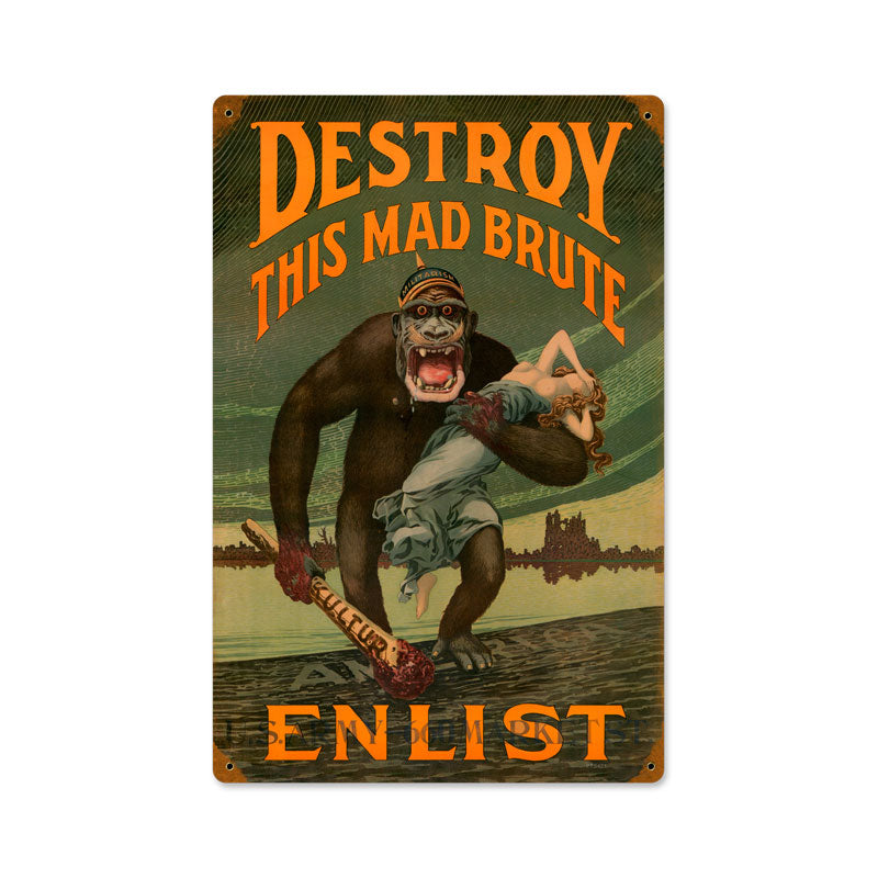 Destroy Mad Brute 12 x 18