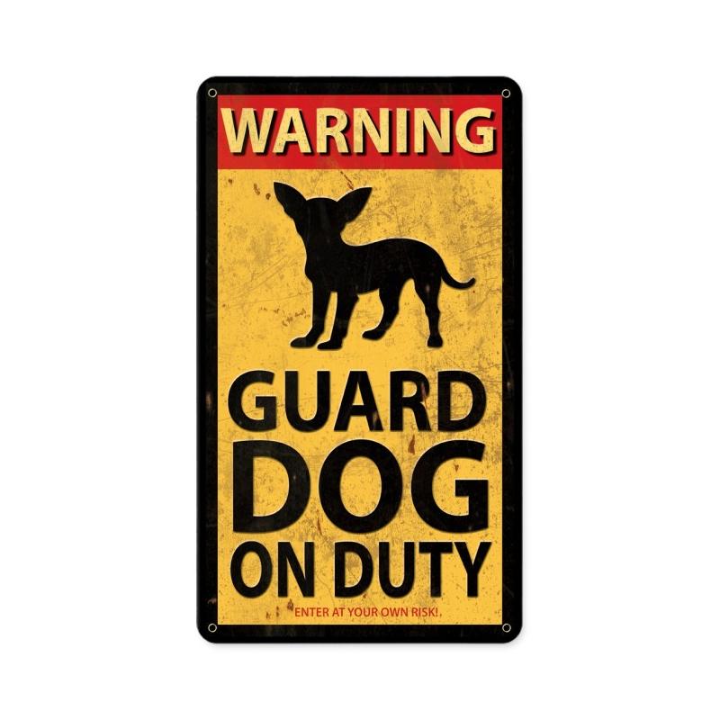 Guard Dog On Duty 8 x 14
