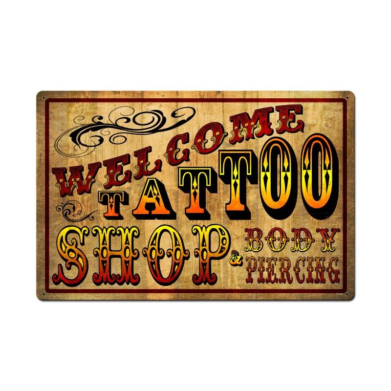 Welcome Tattoo Shop 24 x 16