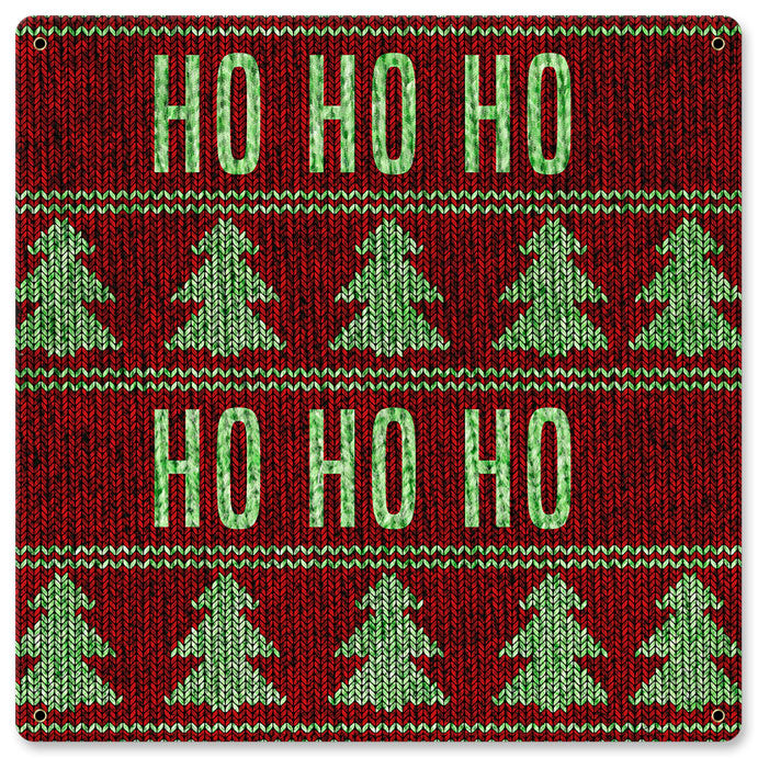 Christmas Sweater Ho Ho Ho 12 x 12