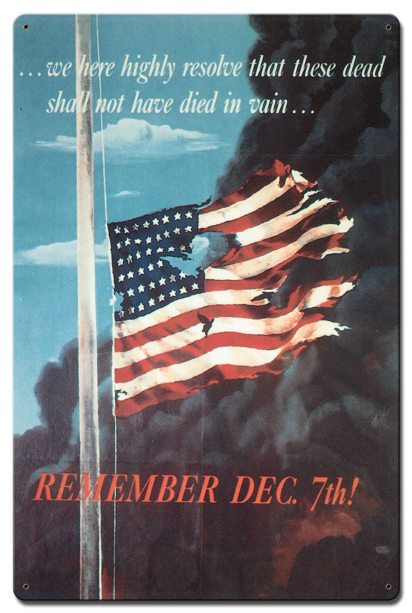 Remember Dec 7Th 24 x 16